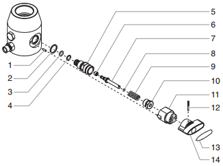 GPX 130 Prime/Spray Valve Assembly Parts